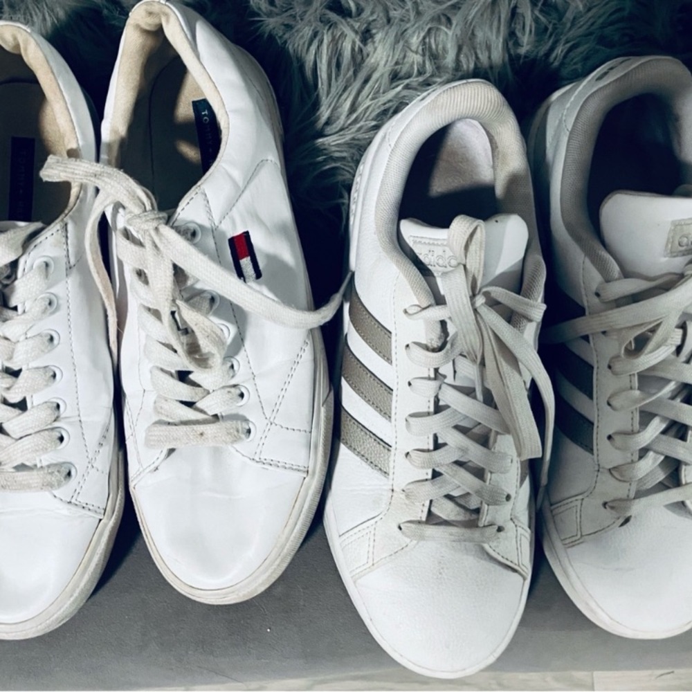Adidas Black and White Sneakers